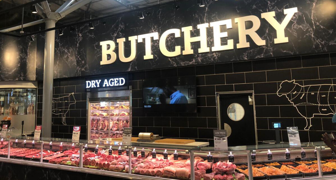 Pick N Pay butchers counter design