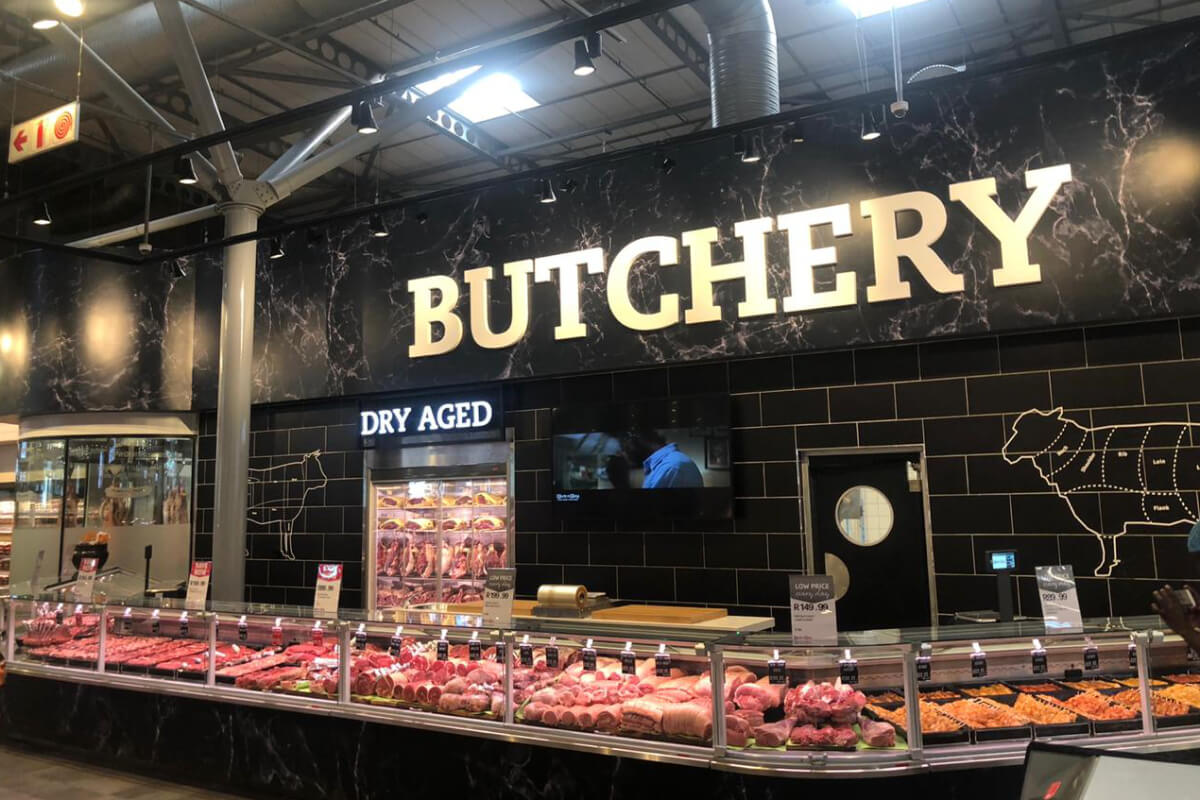 Pick N Pay butchers counter design